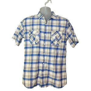 Vese Brand Short Sleeve Casual Button Down Shirt Size Medium